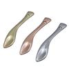 Colher pequena de metal personalizada sob demanda, colher de aplicação de creme facial, colher pequena auxiliar de reembalagem de cosméticos, colher de massagem para creme para os olhos