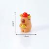 Creativo Lindo Capibara Pequeño Capibara Muñeco Decoraciones DIY Accesorios Bolsa Ciega Micro Paisaje Escritorio Adornos Pequeños