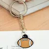 Llavero Creativo de PVC Colgante de Fútbol Baloncesto Joyería de Deportes de Pelota Encanto para Mochila Goma Suave Regalo Pequeño En Stock Venta al por Mayor