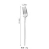 Vajilla de Acero Inoxidable Transfronteriza Cuchillo para Bistec y Tenedor Cuchara y Tenedor para Postre Cuchara para Hielo de Mango Largo Vajilla Occidental Portuguesa Juego de Cuchillo, Tenedor y Cuchara