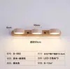 Luz de espelho LED frontal para lavatório de banheiro, penteadeira minimalista retrô japonesa, lavatório, luminária de parede rotativa para iluminação de quadros