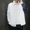 Camisa masculina estilo chinês de algodão e linho 2026, camisa de manga comprida com botões estilo retrô, nova camisa patchwork de moda étnica estilo chinês para homens