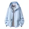 Chaqueta deportiva de exterior tres en uno desmontable, cortavientos e impermeable, personalizada con logotipo de empresa, para hombre