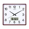 Reloj de Pared Silencioso Sala de Estar Dormitorio Moda Simple Calendario Perpetuo Rectangular Creativo Grande de Cuarzo
