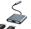 Expansor Oito em Um com Duas Entradas Estação de Acoplamento USB 3.0 para Computador Hub Multifuncional Tipo-C Hub de Transmissão Multi-Porta