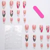 Nova Série Europeia e Americana de Halloween Unhas Usáveis Francês Fantasma Abóbora Caveira Arte de Unhas Pontas de Unha Usáveis Unhas Postiças