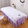 Lençol de beleza peça única com furo suprimentos para salão de beleza massagem Tuina fisioterapia bem-estar lençol branco especial sem furo