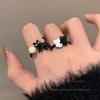 Lindo anillo de bola de gatito de dibujos animados para mujer, diseño de nicho, anillo para el dedo índice, nuevo anillo moderno lindo y simple de 2023