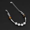 Pulseira Gelo Rachado Estilo Chinês Novo Retrô Natural Estilo Hong Kong Neutra Elegante Design de Nicho Masculino Pulseira Blackstone de Luxo Leve