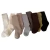 Novidade Primavera e Outono Comércio Exterior Mais Vendido Meia-Calça de Algodão Macio Céu Estrelado Cintilante com Listras Verticais Finas, Alta Elasticidade, para Meninas