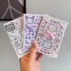 Pegatinas de Corazón con Lazo de Pedrería de Dibujos Animados para Niñas, Maquillaje para Actuaciones Escénicas, Pegatinas Faciales 3D