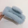 Pinza para el pelo de imitación de piel de conejo de Corea del Sur, para otoño e invierno, con suave viento, para la cabeza, con forma de tiburón grande, accesorios para el cabello al por mayor