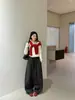 Pantalones de Pierna Ancha de Cachemira de Cintura Alta para Mujer, Forrados de Felpa y Engrosados, Nuevo Estilo de Invierno, Estilo Holgado y Perezoso, Pantalones Casuales Sueltos de Luna