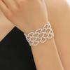 Pulsera Transfronteriza Nueva de Pedrería Flor Fresca Artística Hueca Moda Combinable Geométrica