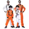 Disfraz de Halloween Niños Adultos Hombres y Mujeres cosplay Traje Espacial de Rendimiento Ropa de Astronauta Ropa de Piloto