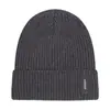 Gorro Masculino de Lã Fina com Forro de Fleece, Cor Sólida, Gola Alta para Adultos, Estilo Popular Outono e Inverno