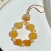 Peça de Escultura de Raiz de Bodhi Pingente de Bodhi Jingru Xiangyun Corrente para Celular Duobao Bolsa de Joias Fofa Chaveiro Atacado