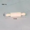 Brinquedo de Comida em Miniatura Cozinha de Cozinha Real Rolo de Massa Conectado de Madeira para Crianças Rolo de Massa Pequeno de Madeira Rolo de Massa DIY para Crianças Casa de Brinquedo