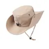 Sombrero de Sol para Hombre para Exteriores, Sombrero de Pescador, Sombrero de Sol Transpirable con Agujeros Abiertos para Montañismo, Elástico Ajustable y Sombrero Enrollable en Stock