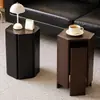 Bancos de Madera para Uso Doméstico, Bancos Hexagonales Apilables y Combinables, Mesas Auxiliares para Sofá de Sala de Estar, Bancos Apilables, Bancos Bajos