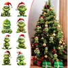 2023 Producto Nuevo Transfronterizo Decoración Navideña Grinch Colgante Dibujo Animado Colgante Árbol de Navidad Interior de Coche Navideño