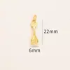 Acessórios de ouro-areia com forte preservação de cor acessórios para joias DIY pingente de colar de colher pingente de pulseira de ouro antigo pingente de pulseira