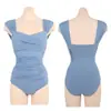 Nuevo Traje de Baño Enterizo Push-up para Pecho Pequeño de Corea del Sur para Mujer que Cubre el Vientre Adelgazante Pequeño Sexy Estilo Chanel para Vacaciones