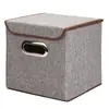 Caixa de armazenamento para mesa Caixa de armazenamento para mesa Itens domésticos caixa de armazenamento de algodão e linho Armazenamento dobrável de tecido