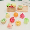 Micro-Paisagem Comida Artificial Brinquedo Fruta Kiwi Laranja Resina Decoração DIY Mini Enfeites Acessórios de Sacola Surpresa