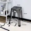 Taburete de Plástico Transparente Engrosado Apilable Hogareño Silla Gruesa para Mesa de Comedor Sala de Estar Acrílico Taburete Alto Taburete Redondo Pequeño Transfronterizo