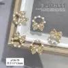 Copos de Nieve Navideños Circonita Joyería Arte de Uñas Diamante Lote Completo Diamante Brillante Dorado y Plateado Guirnalda de Lazos Campana Accesorios para Uñas