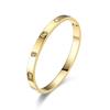 Pulseira de Aço Inoxidável de Cintura Fina Estilo Coreano Luxo Leve Pulseira de Titânio Cravejada com Diamantes Sem Desbotamento Pulseira com Fivela Cyber Celebrity