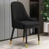 Cadeira de jantar de luxo leve nórdica, cadeira de mesa de jantar de alta qualidade para casa, cadeira de jantar de hotel com encosto, cadeira de restaurante minimalista moderna com encosto