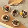 Ímã de Geladeira Estilo Floresta Canela Espécime de Planta Flor Seca Adesivo Magnético DIY Natal Souvenir de Compra em Grupo Corporativo Presente de Aniversário