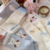 Calcetines de encaje de lana australiana para mujer para otoño e invierno, calcetines de encaje gruesos y cálidos con diseño de perro de orejas grandes, calcetines de dormir de media caña, calcetines de maternidad