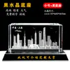 Escultura de Cristal 3D Modelo de Edifício Marco de Xangai Enfeites Centro de Lembranças Pérola Oriental Presente Companhia de Mão