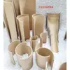 Tubo de papel rígido semicircular telhas feitas à mão bola de pingue-pongue pista de carro construção materiais de tubo de papel kraft