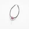 Moda nueva versión coreana de simple doble capa cadena de clavícula de encaje negro joyería de collar corto lindo para mujer venta al por mayor