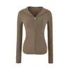 Conjunto Casual Maduro Estilo Coreano tipo Sal para Mujer Otoño Sudadera con Capucha y Cremallera Pantalones Largos de Pierna Ancha Conjunto de Dos Piezas