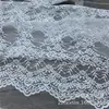 Tejido de encaje jacquard elástico para vestidos, tejido de encaje arrugado para ropa, fabricante de tejido de encaje de verano
