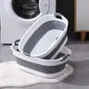 Cubeta de Plástico Grueso Plegable Multiusos Tina de Baño para Mascotas Tina Portátil para Lavar Ropa para el Hogar