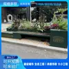 Caixa de Flores Iluminada Varanda Externa Terraço Pátio Caixa de Plantio Aço Inoxidável Arte em Ferro Divisória Acabada Canteiro de Flores Luminoso Interno