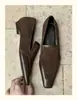 ¡En stock, se envía inmediatamente! Mocasines retro de punta cuadrada de corte bajo sin cordones para mujer, versátiles, de tacón bajo, cómodos, zapatos de vestir para ir al trabajo