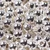 Cor de ouro 14K/18K retenção redonda pequenas contas de ouro contas contas DIY acessórios para colar feitos à mão saco de material