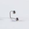 Anillo de Labio de Aleación de Titanio F136 Barra D Perla Uña de Labio Bola de Arcilla Blanda Perforación Corporal Hebilla de Oreja Aretes Joyería de Titanio Astm