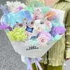 Piedra Papel Tijera de Agua, Papel con Patrón de Piedra Hecho a Mano Gota de Agua, Papel Plisado Texturizado, Empaque de Flores, Material de Envoltura Floral Desgarrable a Mano para Ramo