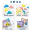 Clip Triangular de Esquina Estilo Japonés Sencillo, Clip Transparente Mate, Clip para Almacenamiento de Papeles de Examen y Documentos de Estudiantes, Clip para Bordes Anti-Rizado