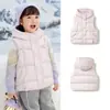 Chaleco de plumas Balabala para niñas, ropa de abrigo para niños grandes, nueva ropa infantil para otoño e invierno, grueso, versátil y cómodo