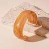 Pulseras Populares Transfronterizas Europeas y Americanas, Pulseras Anchas de Ola Irregular Manchadas de Acrílico, Pulseras de Nicho de Alta Gama para Mujer
