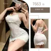 Música Noturna Amor Lingerie Divertida Feminina Estilo Abstinência Sexy Tela Transparente Saia Justa no Quadril Sedutora Renda Sexy Pijama Feminino 7663